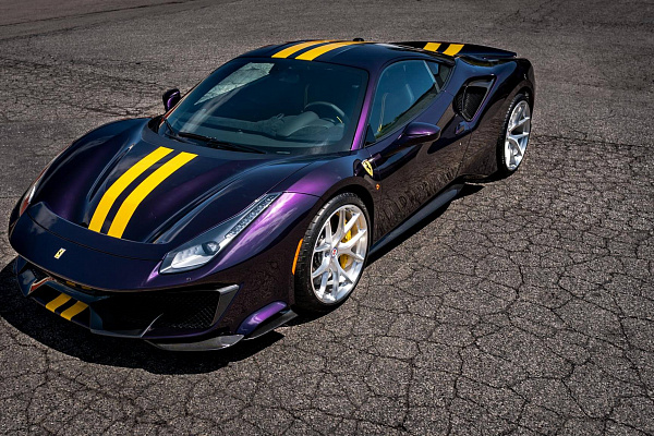 Фото дисков HRE P101 Глянцевый лак на Ferrari 488