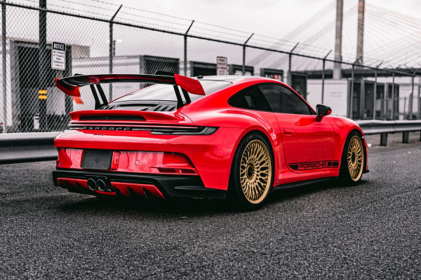 Фото дисков Brixton Forged TR20 Сатиновое темное золото на Porsche 911 VIII
