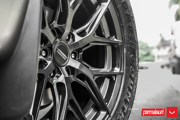 Фото дисков Vossen HF6-4 Черный сатин на Toyota Land Cruiser Prado 150