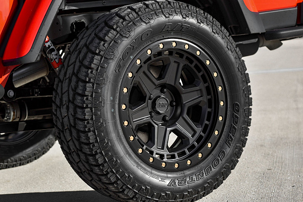 Фото дисков Black Rhino RENO Черный сатин на Jeep Gladiator II (JT)