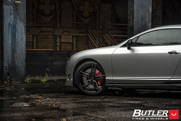 Фото дисков Vossen HF-1 Черный сатин на Bentley Continental GT II