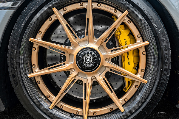 Фото дисков Strasse Wheels SV10-RS Performance Сатиновое золото на Porsche 911 VII