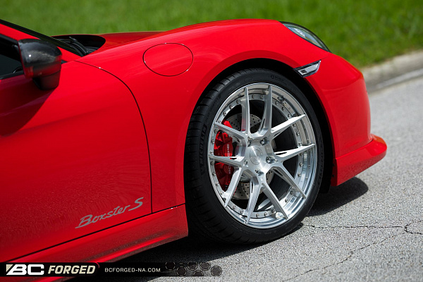 Фото дисков BC Forged HCA381 Глянцевый лак на Porsche Boxster III