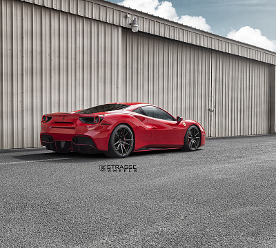 Фото дисков Strasse Wheels SV1 Deep Concave Monoblock на Ferrari 488