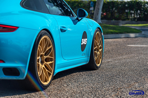 Фото дисков HRE RC100 Сатиновое золото на Porsche 911 VII