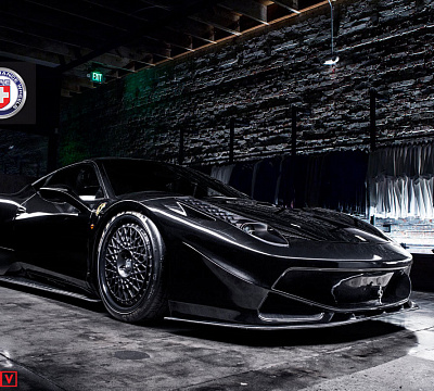 Фото дисков HRE 501 на Ferrari 458