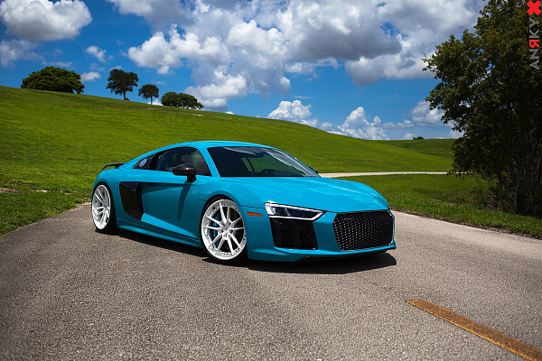 Фото дисков Anrky AN34 Белый сатин на Audi R8 (4S)