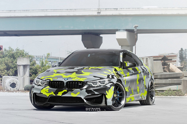 Фото дисков Strasse Wheels SV1 Deep Concave FS Черный матовый на BMW 4/M4 (F32/F82)