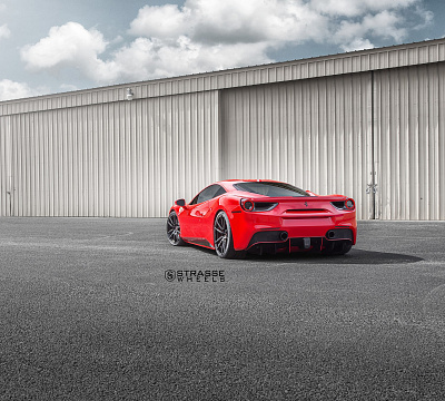 Фото дисков Strasse Wheels SV1 Deep Concave Monoblock на Ferrari 488