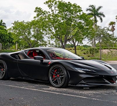 Фото дисков Strasse Wheels SV4-RS Deep Concave FS на Ferrari SF90