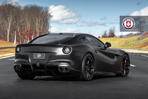 Фото дисков HRE S204 Черный сатин на Ferrari F12