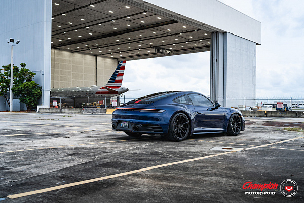 Фото дисков Vossen RS92 Черный сатин на Porsche 911 VIII