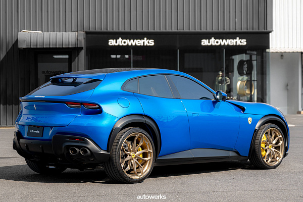 Фото дисков HRE P201 Глянцевая шампань на Ferrari Purosangue