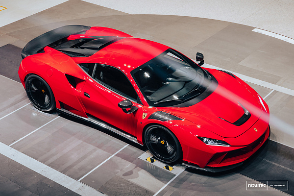 Фото дисков NOVITEC NF10 Черный глянец на Ferrari F8
