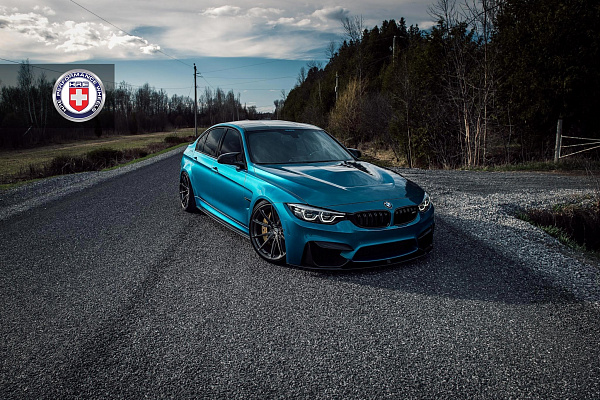 Фото дисков HRE P104SC Глянцевый темный лак на BMW 3/M3 (F3x/F80)