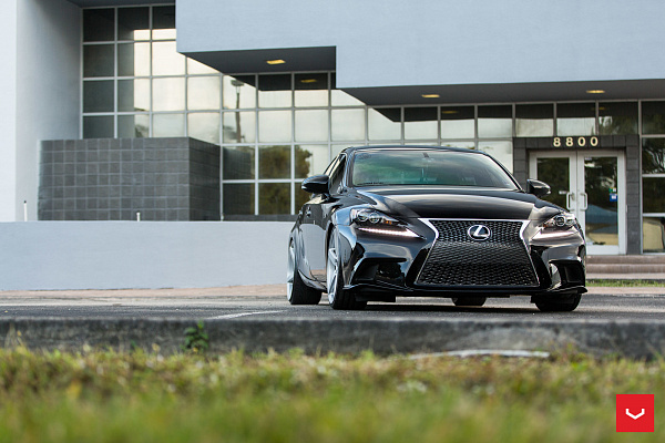 Фото дисков Vossen CV3 Серебро на Lexus IS II