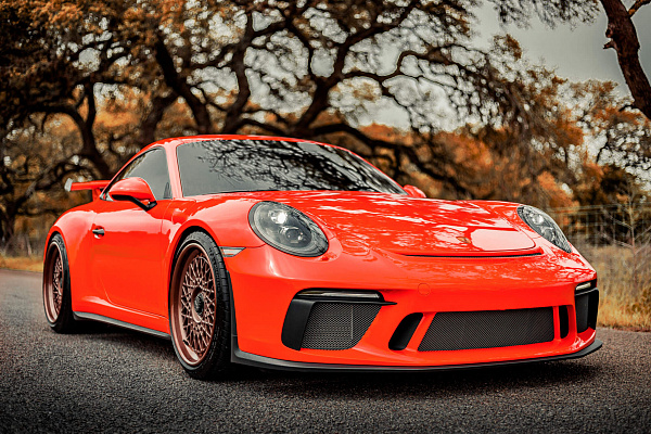 Фото дисков HRE 501 Глянцевая темная медь на Porsche 911 VII