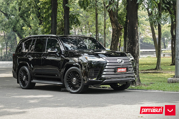 Фото дисков Vossen HF-8 Черный глянец на Lexus LX IV