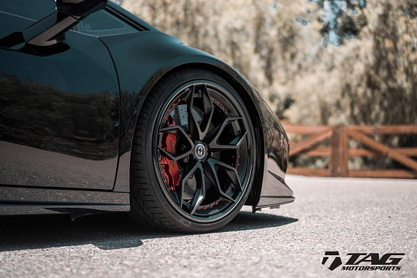 Фото дисков HRE S201 Черный сатин на Lamborghini Huracan