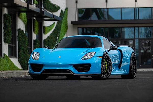 Фото дисков Anrky AN38 Черный сатин на Porsche 918 Spyder