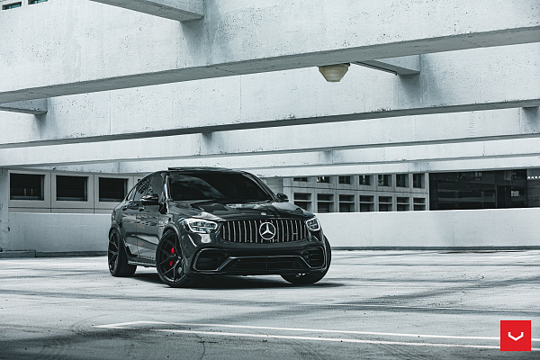 Фото дисков Vossen HF-5 Черный сатин на Mercedes-Benz GLC (X253, C253)
