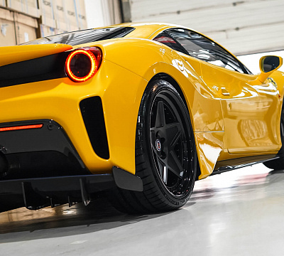 Фото дисков HRE 505 на Ferrari 488
