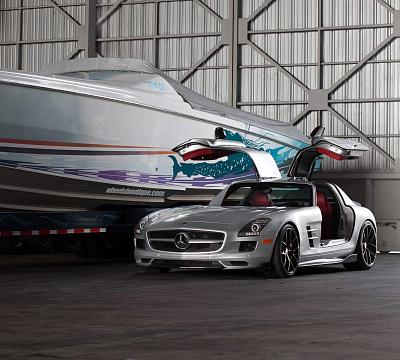 Фото дисков HRE P101 на Mercedes-Benz SLS AMG