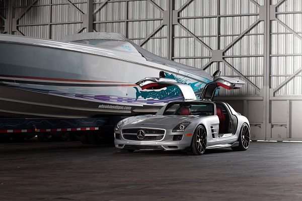 Фото дисков HRE P101 Черный глянец на Mercedes-Benz SLS AMG