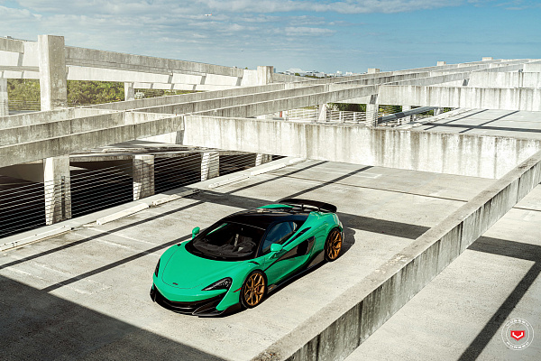 Фото дисков Vossen EVO-3R Глянцевое темное золото на McLaren 600
