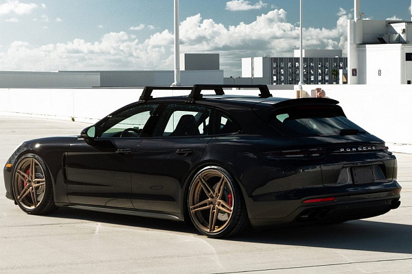 Фото дисков Anrky AN27 Сатиновая бронза на Porsche Panamera III