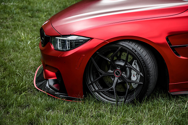 Фото дисков Brixton Forged PF5 Сатиновый темный лак на BMW 3/M3 (F3x/F80)