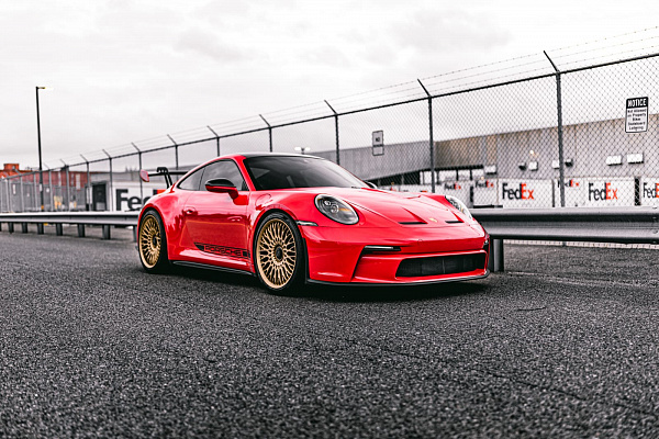 Фото дисков Brixton Forged TR20 Сатиновое темное золото на Porsche 911 VIII