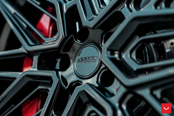 Фото дисков Vossen HF-7 Черный глянец на Mercedes-Benz GLE II
