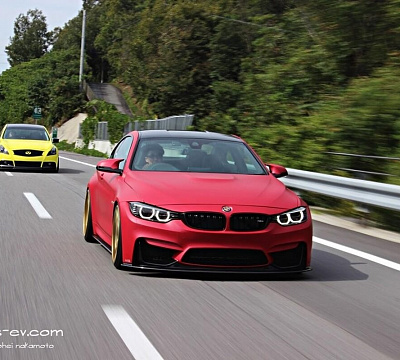 Фото дисков HRE S101 на BMW 4/M4 (F32/F82)