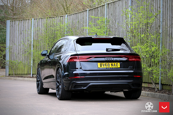 Фото дисков Vossen HF-2 Черный сатин на Audi Q8