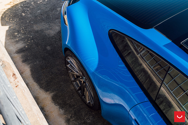 Фото дисков Vossen HF-4T Сатиновый графит на Porsche 911 VIII
