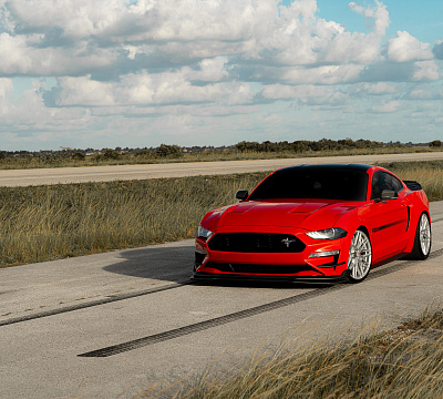 Фото дисков Vossen HF-7 на Ford Mustang VI