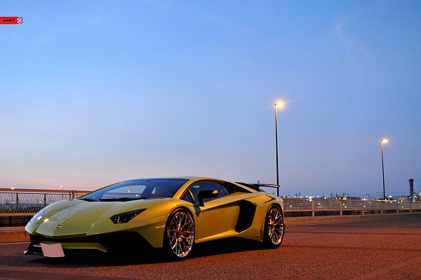 Фото дисков Anrky AN10 Полированный лак на Lamborghini Aventador