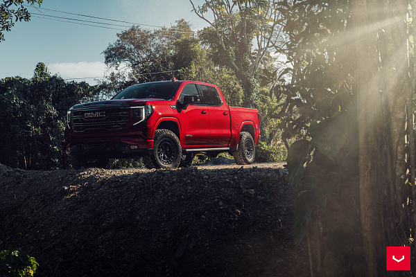 Фото дисков Vossen HFX-1 (6-Lug) Черный сатин на GMC Sierra IV