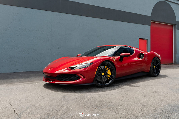 Фото дисков Anrky AN17 Черный глянец на Ferrari 296