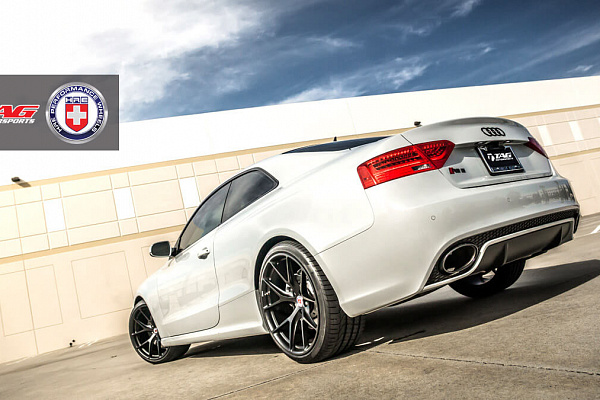 Фото дисков HRE P101 Черный сатин на Audi A/S/RS 5 (8T)