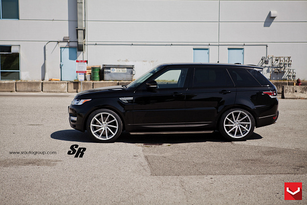 Фото дисков Vossen CVT Серебро на Land Rover Range Rover Sport II