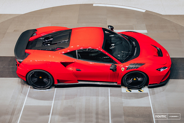 Фото дисков NOVITEC NF10 Черный глянец на Ferrari F8