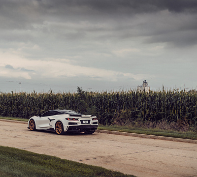 Фото дисков Vossen EVO-3R на Chevrolet Corvette C8