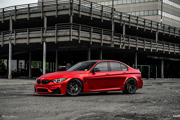 Фото дисков Brixton Forged PF5 Сатиновый темный лак на BMW 3/M3 (F3x/F80)
