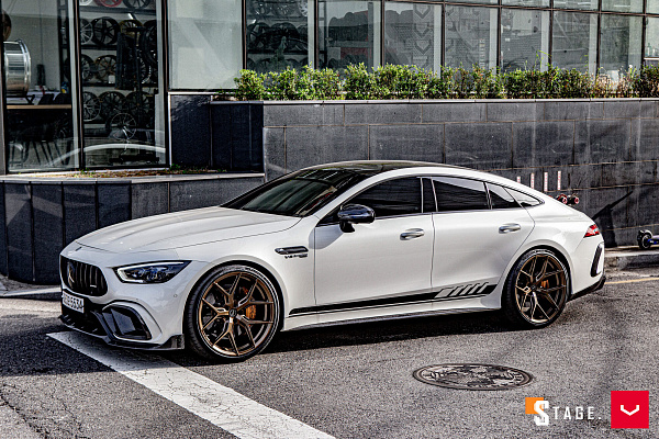 Фото дисков Vossen HF-5 Сатиновая бронза на Mercedes-Benz AMG GT I