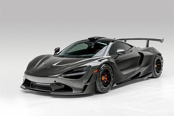Фото дисков Brixton Forged R11-R Aerotech Черный сатин на McLaren 720S