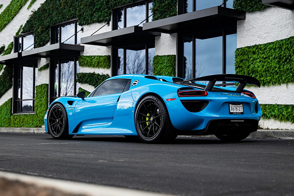 Фото дисков Anrky AN38 Черный сатин на Porsche 918 Spyder