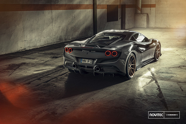 Фото дисков NOVITEC NF10 Сатиновая бронза на Ferrari F8