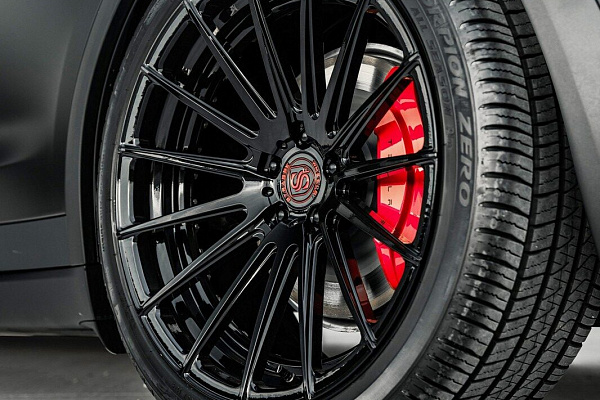 Фото дисков Strasse Wheels SV15 Deep Concave Duoblock Черный глянец на Tesla Model X